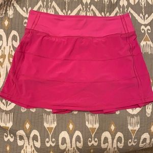 NWOT lululemon pace rival sonic pink skirt